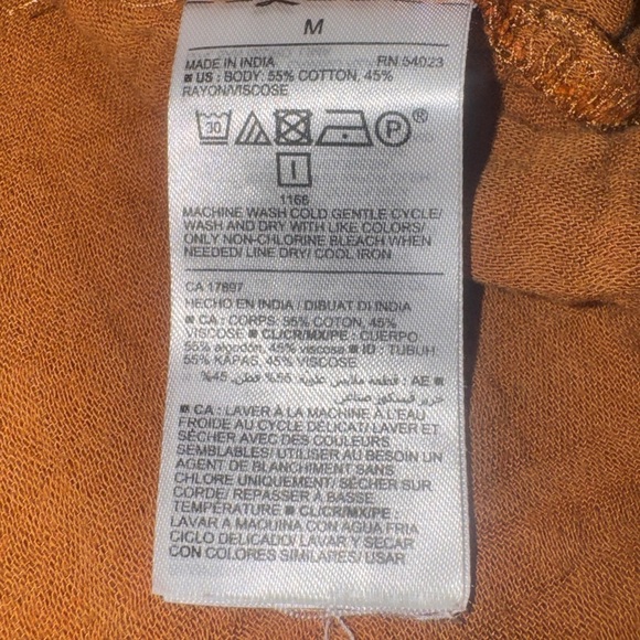Old Navy Women's Rust Brown 100% Cotton  Blouse - Picture 3 of 5